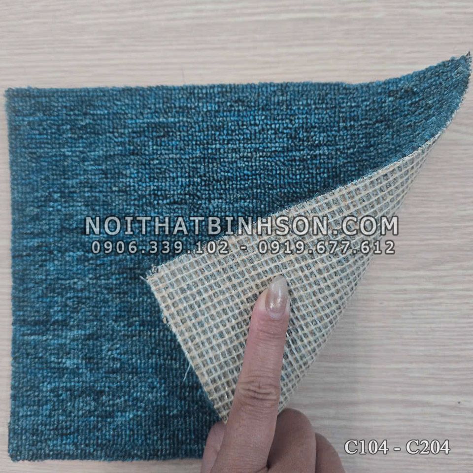 thảm cuộn rainbow C104 - C204 màu xanh dương -3