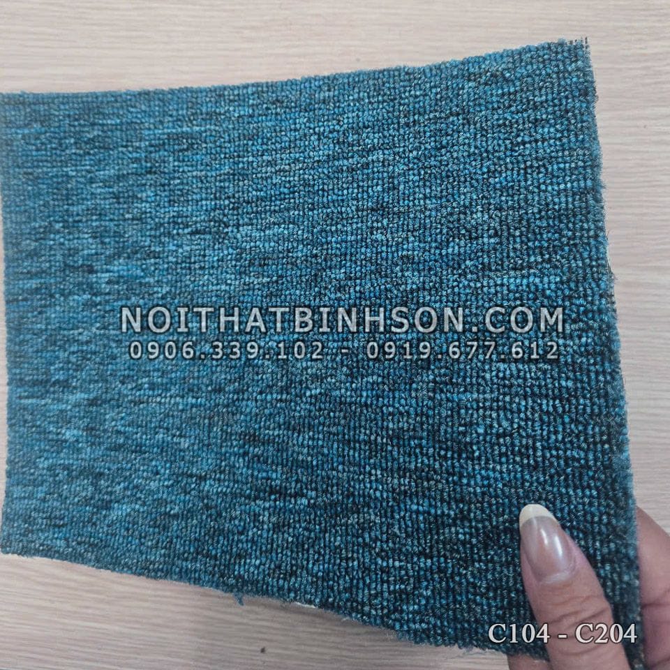 thảm cuộn rainbow C104 - C204 màu xanh dương -4