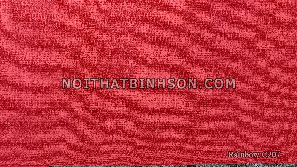 thảm cuộn rainbow C207 màu đỏ tươi-7