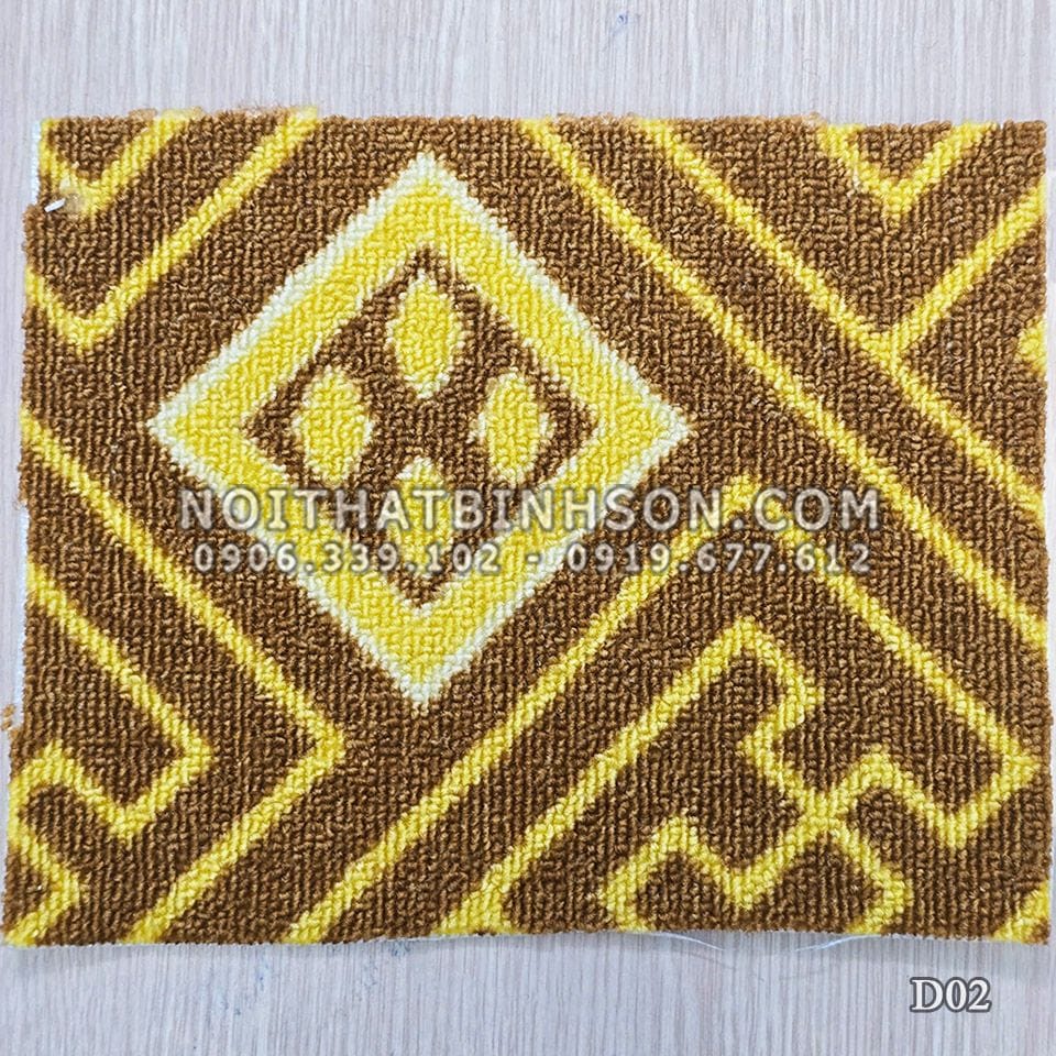 Thảm cuộn trải sàn D02 màu nâu đất - 2