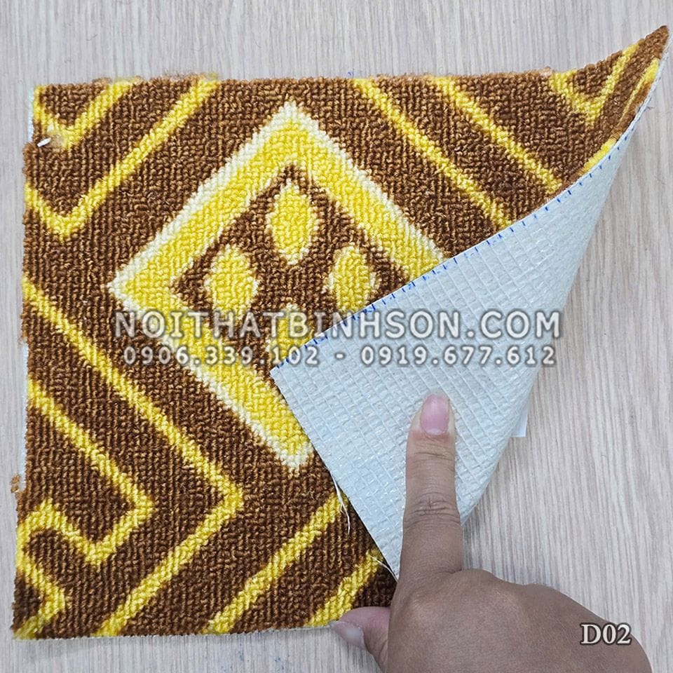 Thảm cuộn trải sàn D02 màu nâu đất - 3