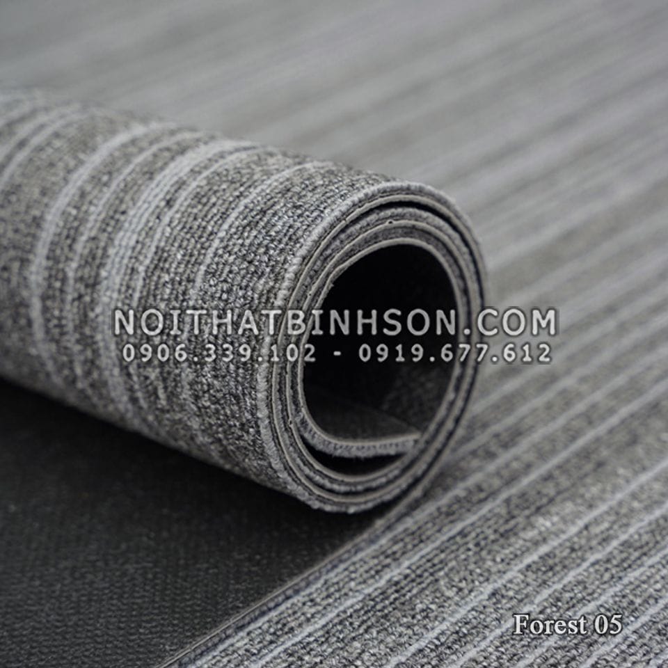 Thảm gạch Forest 05 màu xám lông chuột - 2