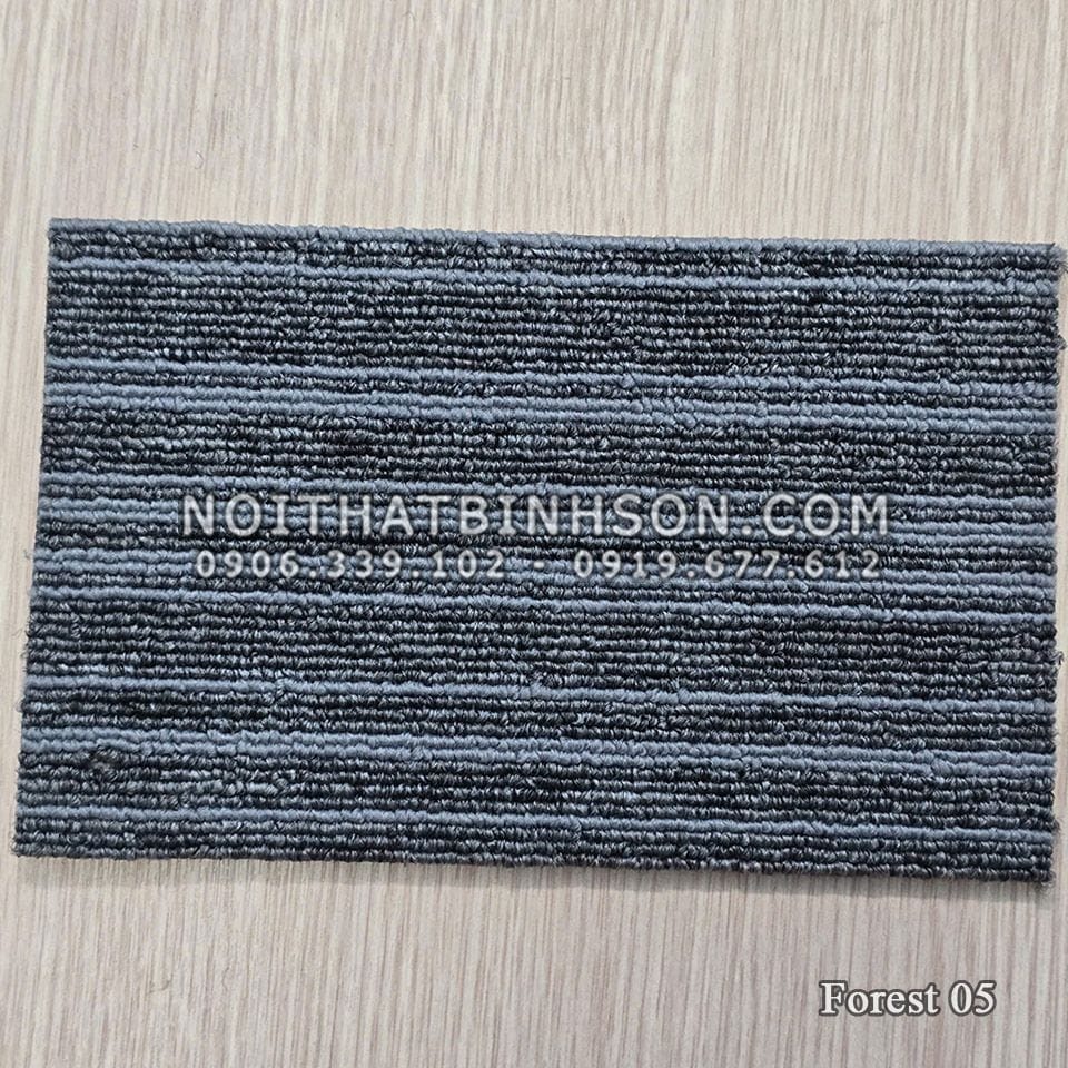 Thảm gạch Forest 05 màu xám lông chuột - 3
