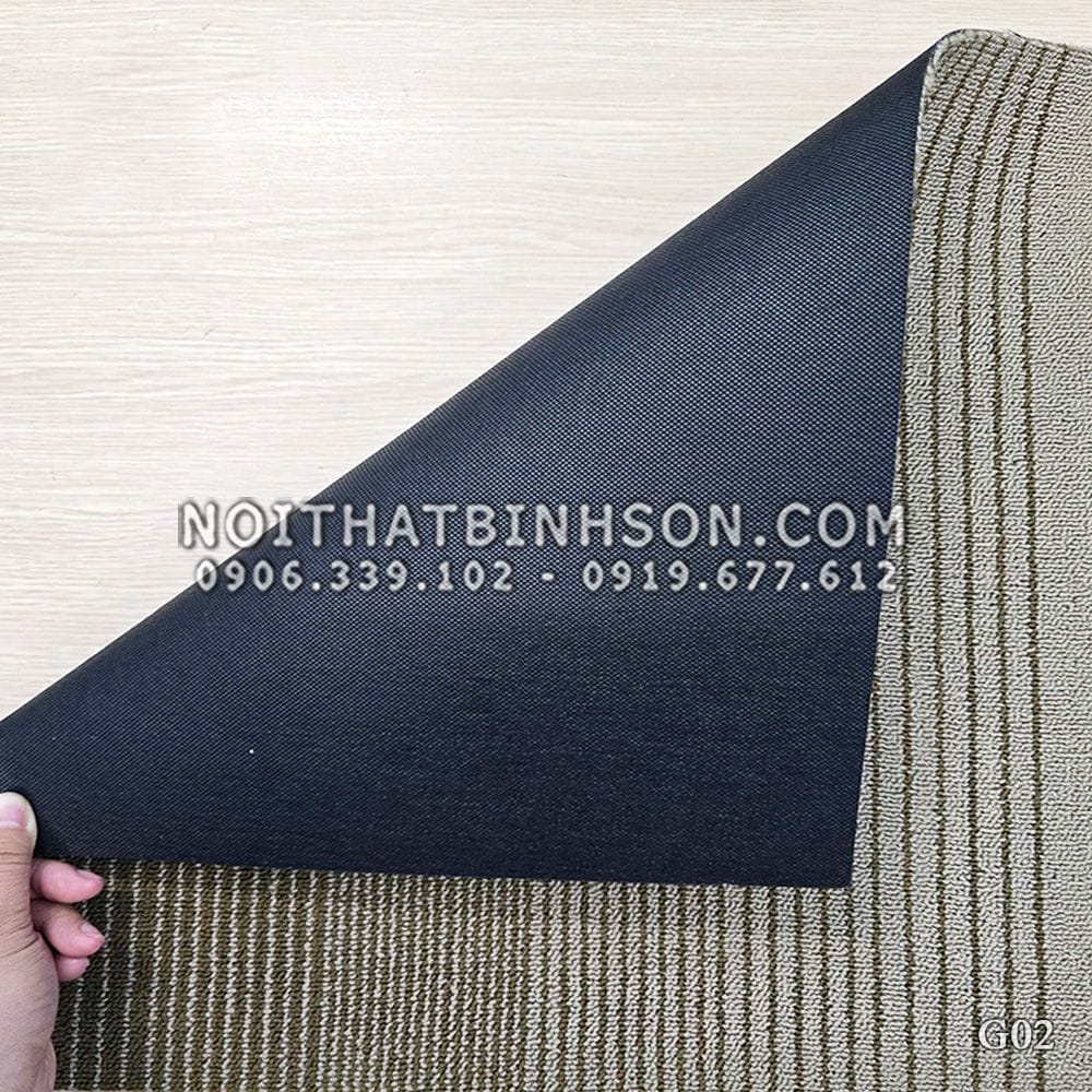 Thảm trải sàn G02 màu nâu đậm- 3