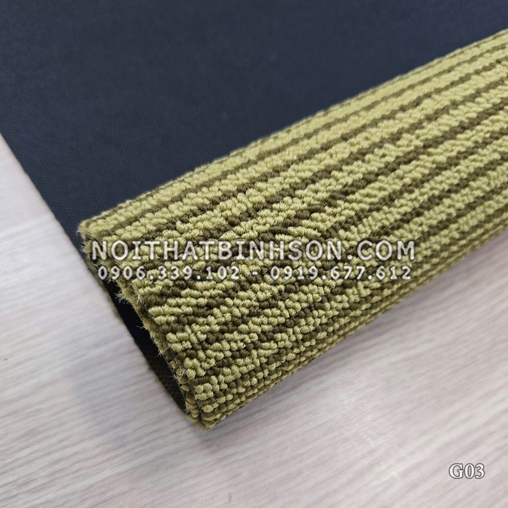 Thảm trải sàn G03 màu vàng nâu - 1