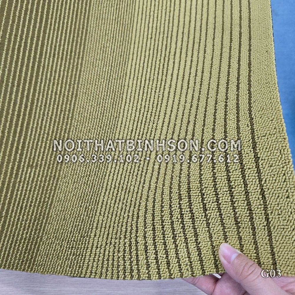 Thảm trải sàn G03 màu vàng nâu - 5