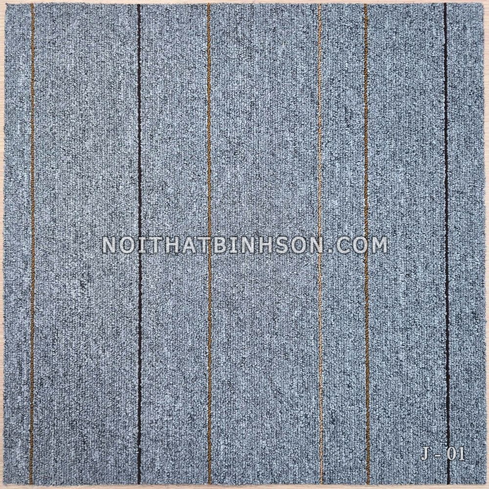 Thảm trải sàn J01 màu xám lông chuột - 02