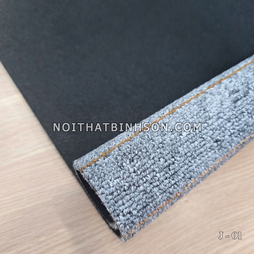 Thảm trải sàn J01 màu xám lông chuột - 01