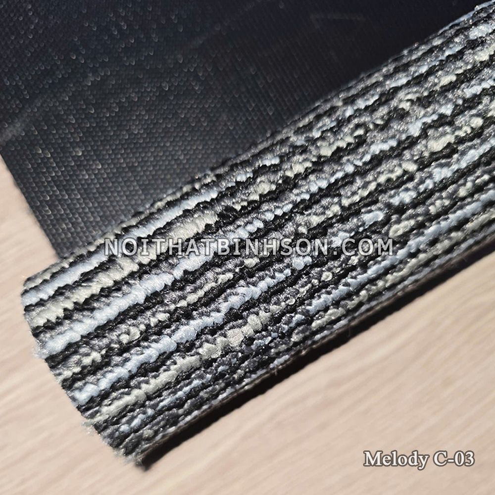 Thảm trải sàn Melody C-03 màu xanh biển sôc kẻ xanh lam-1