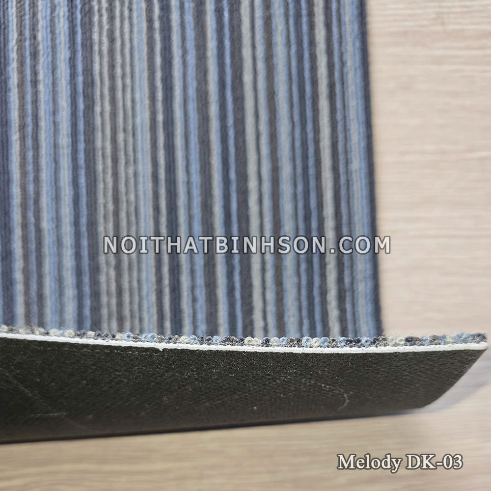 Thảm trải sàn Melody DK-03 màu xanh biển, đen - 4