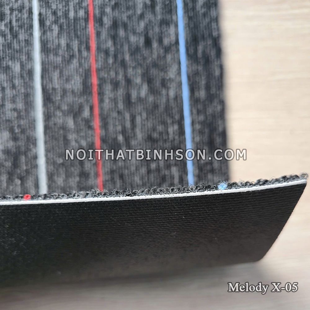 Thảm trải sàn Melody X-05 màu đen - 4