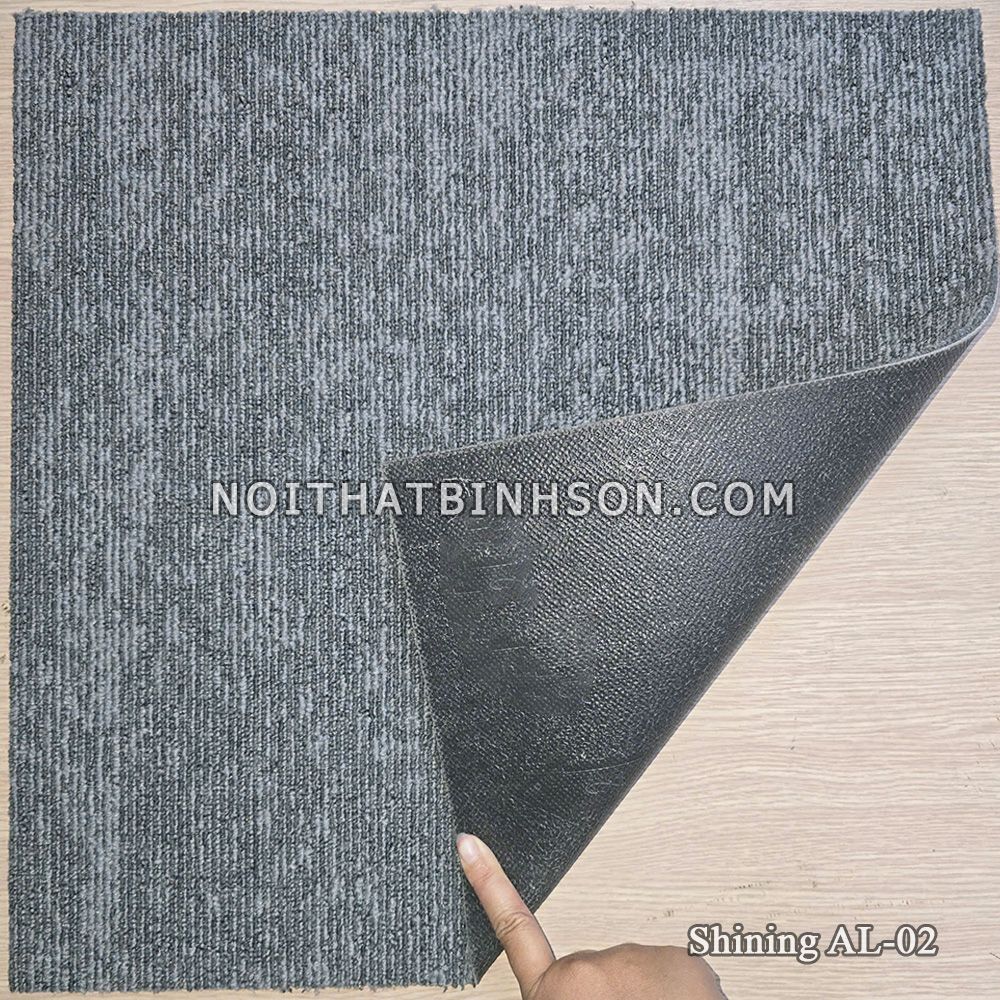 Thảm trải sàn Shining AL-02 màu xám -2