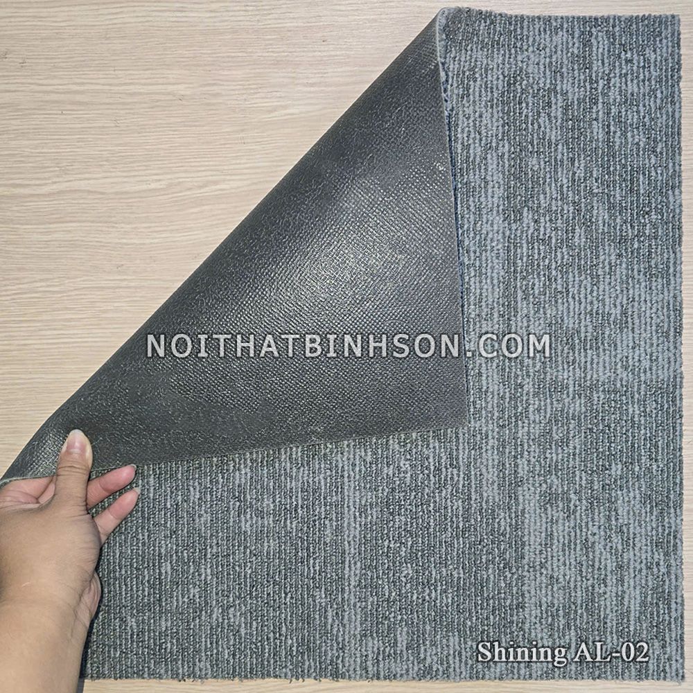 Thảm trải sàn Shining AL-02 màu xám -3