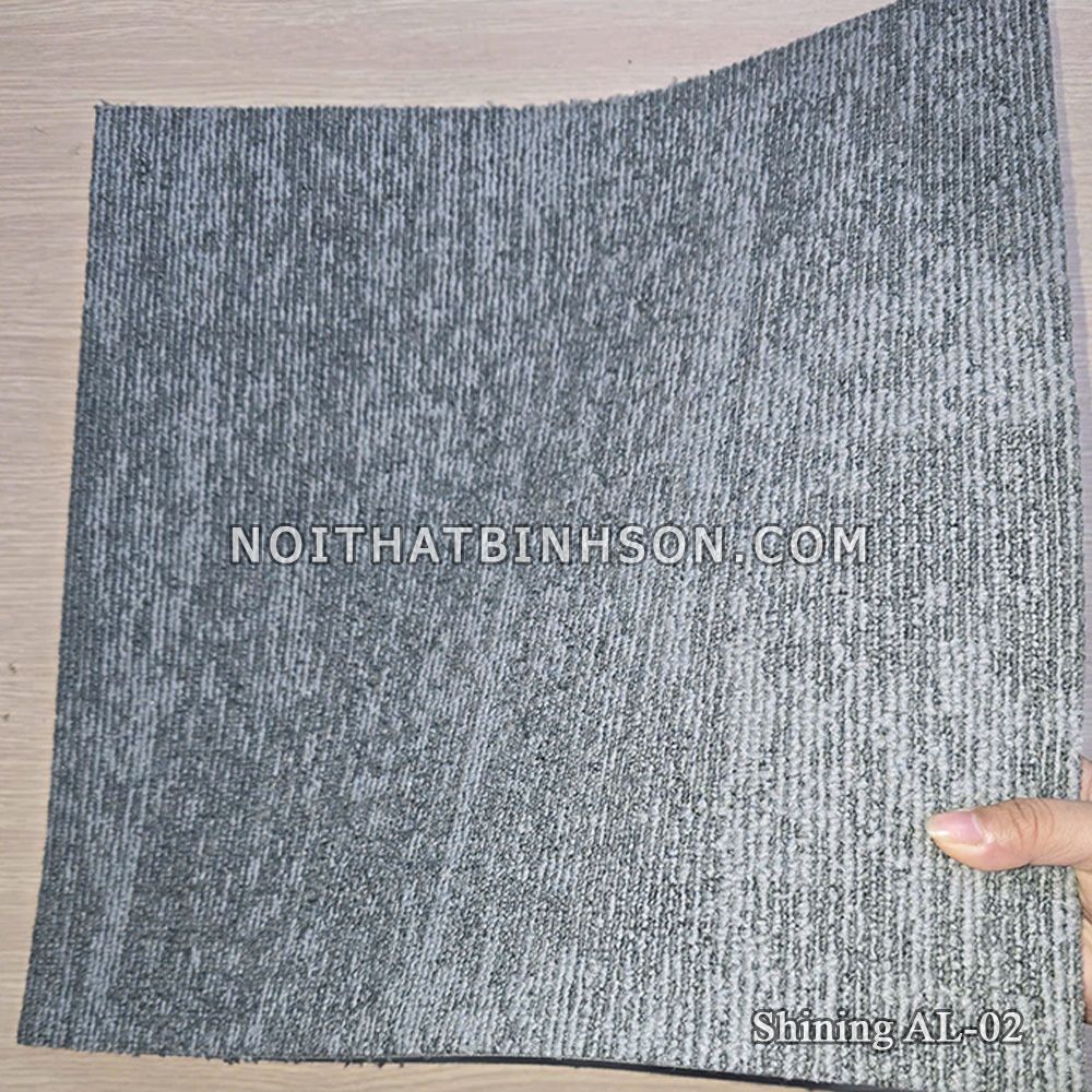 Thảm trải sàn Shining AL-02 màu xám -5
