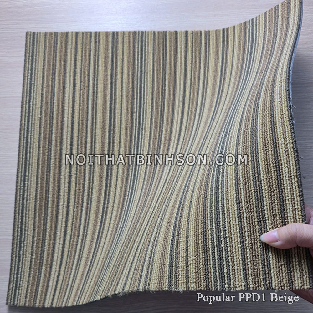 Thảm trải Popular PPD1 Beige màu vàng -5