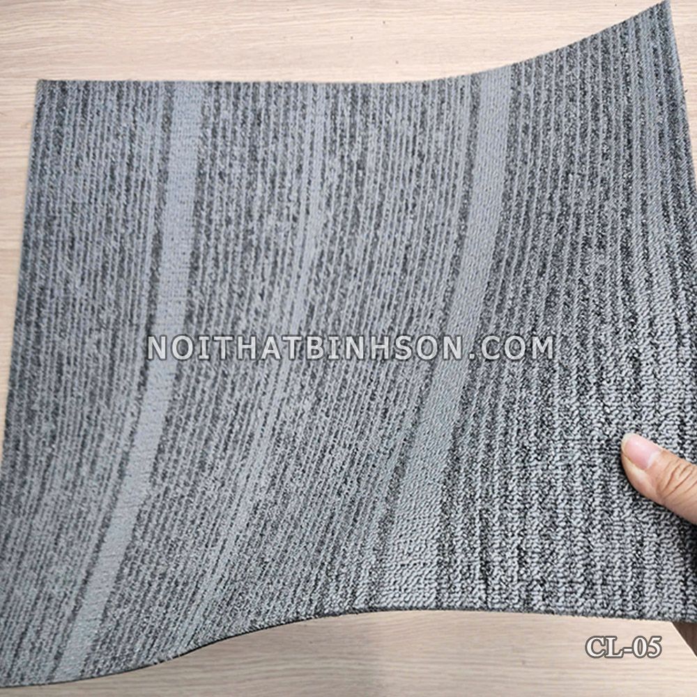 Thảm trải sàn Cl-05 màu xám ghi -5