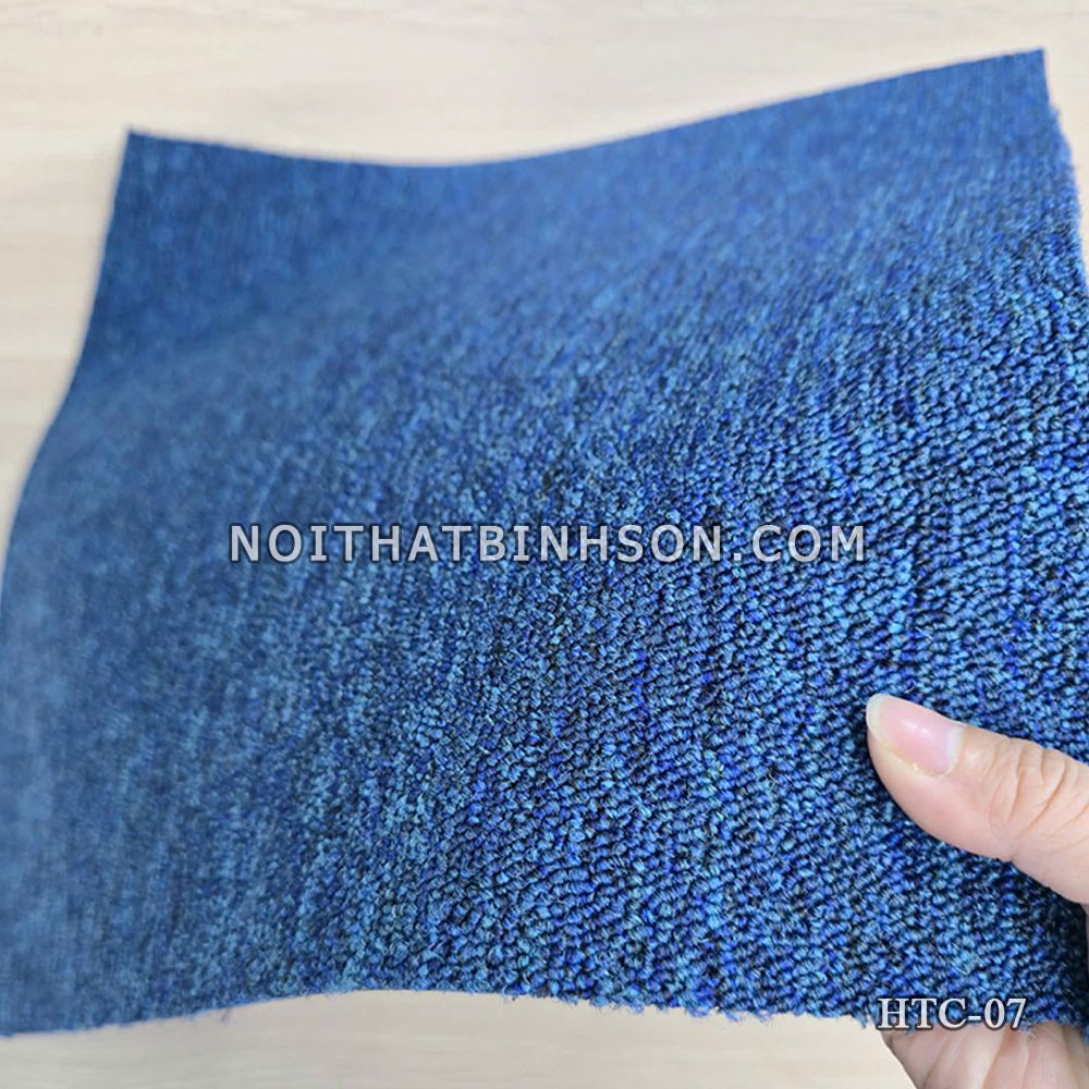 Thảm trải sàn HTC-07 màu xanh dương đậm - 5