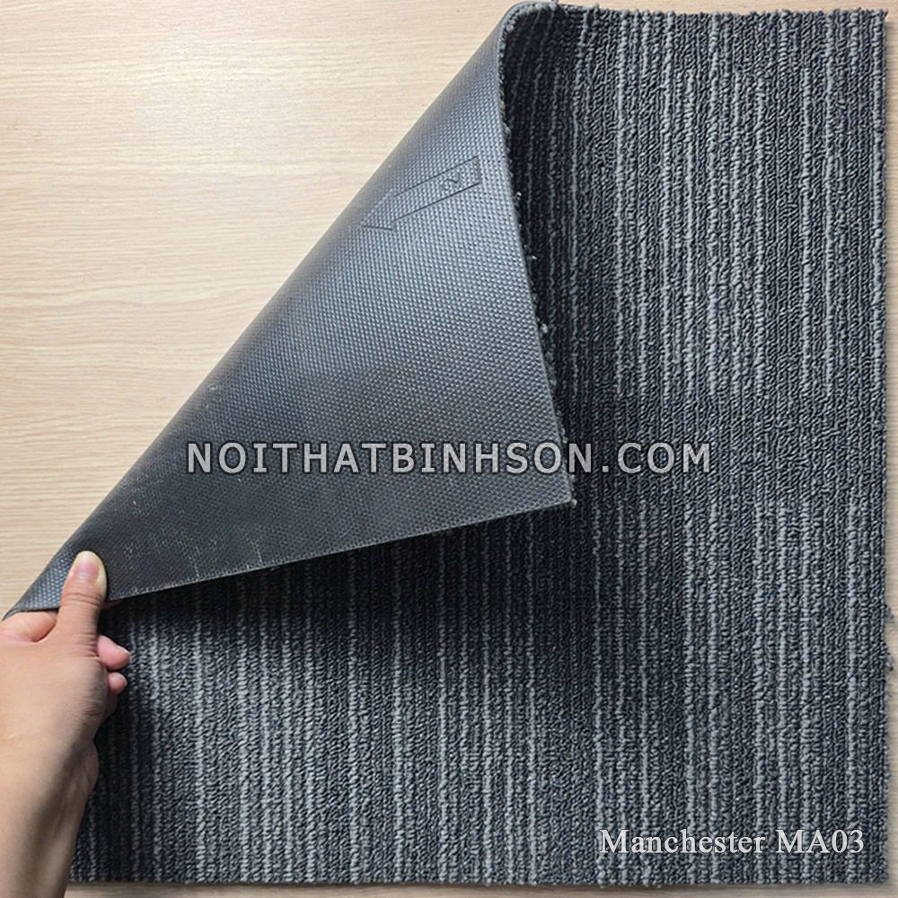Thảm trải sàn Manchester MA03 màu xám -2