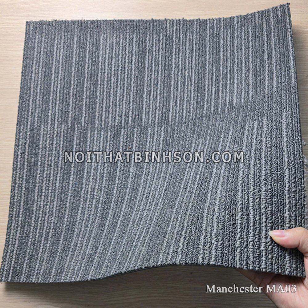 Thảm trải sàn Manchester MA03 màu xám -5