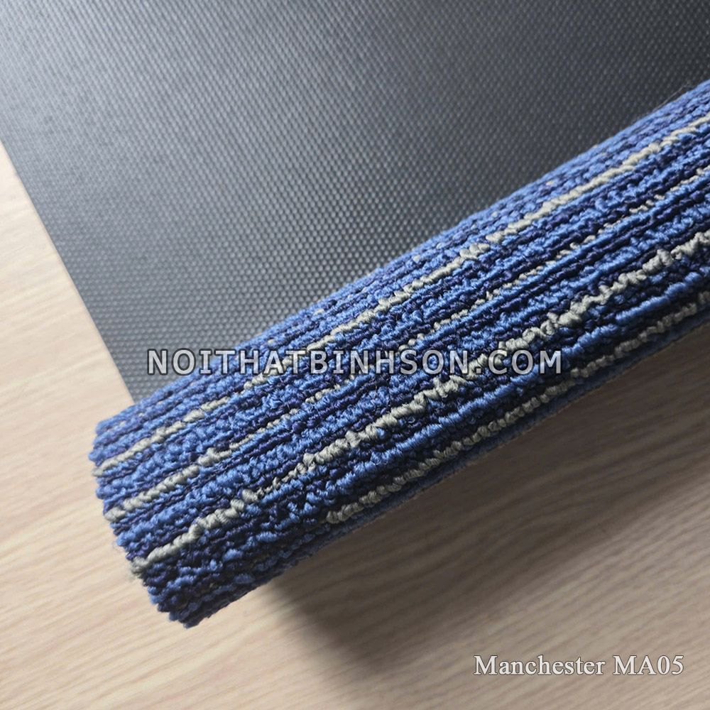 Thảm trải sàn Manchester MA05 màu xanh dương nhạt -1