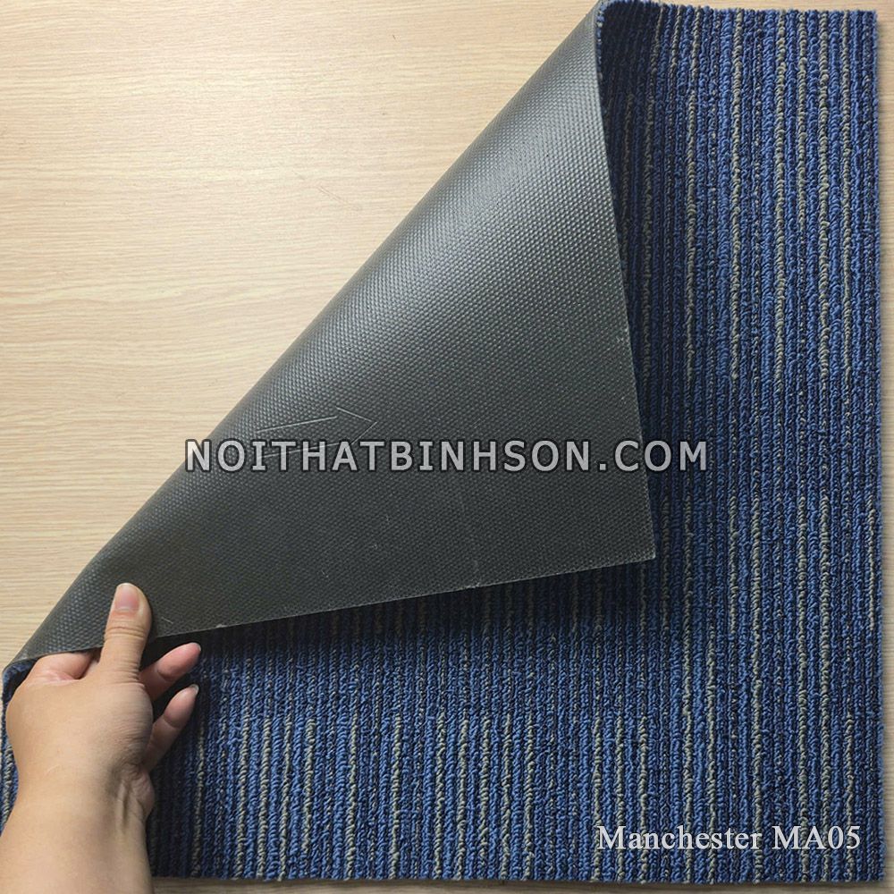 Thảm trải sàn Manchester MA05 màu xanh dương nhạt -3