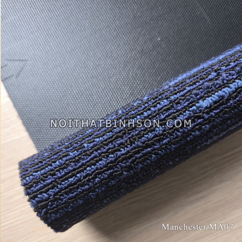 Thảm trải sàn Manchester MA07 màu xanh dương -1