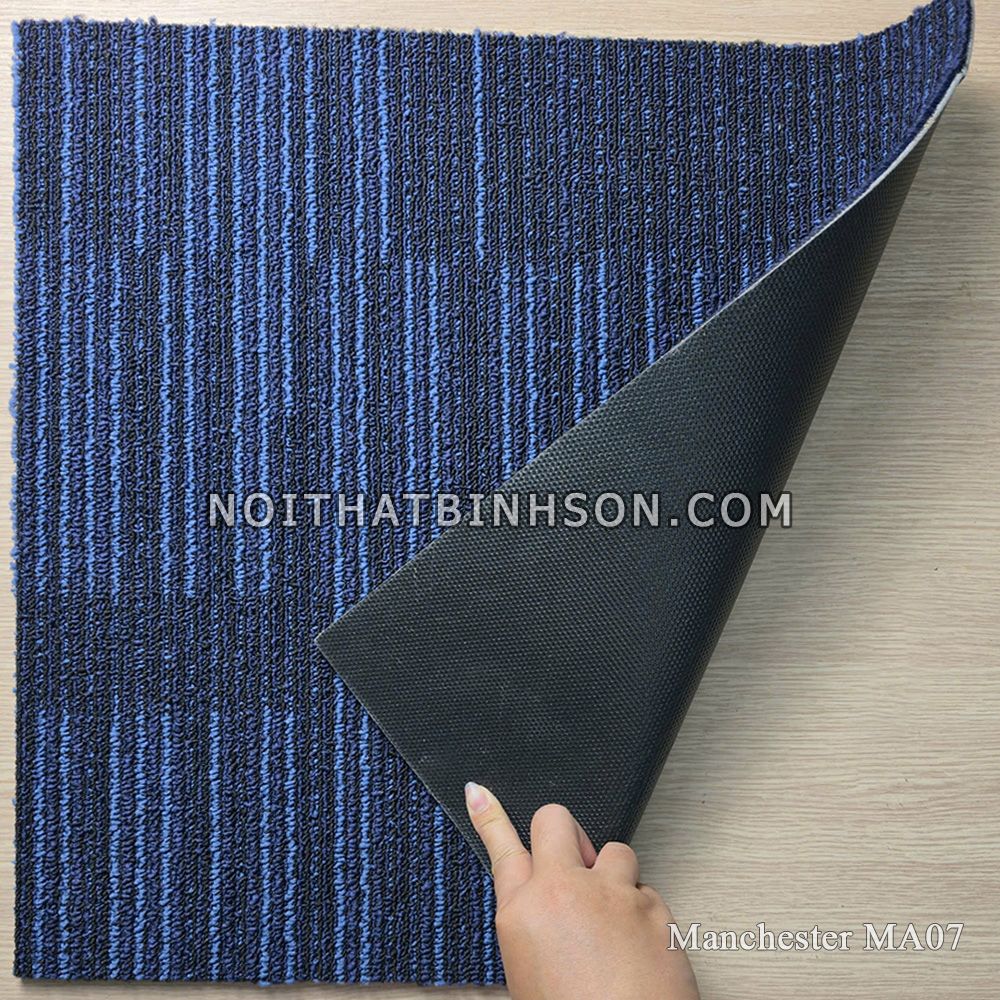 Thảm trải sàn Manchester MA07 màu xanh dương -2