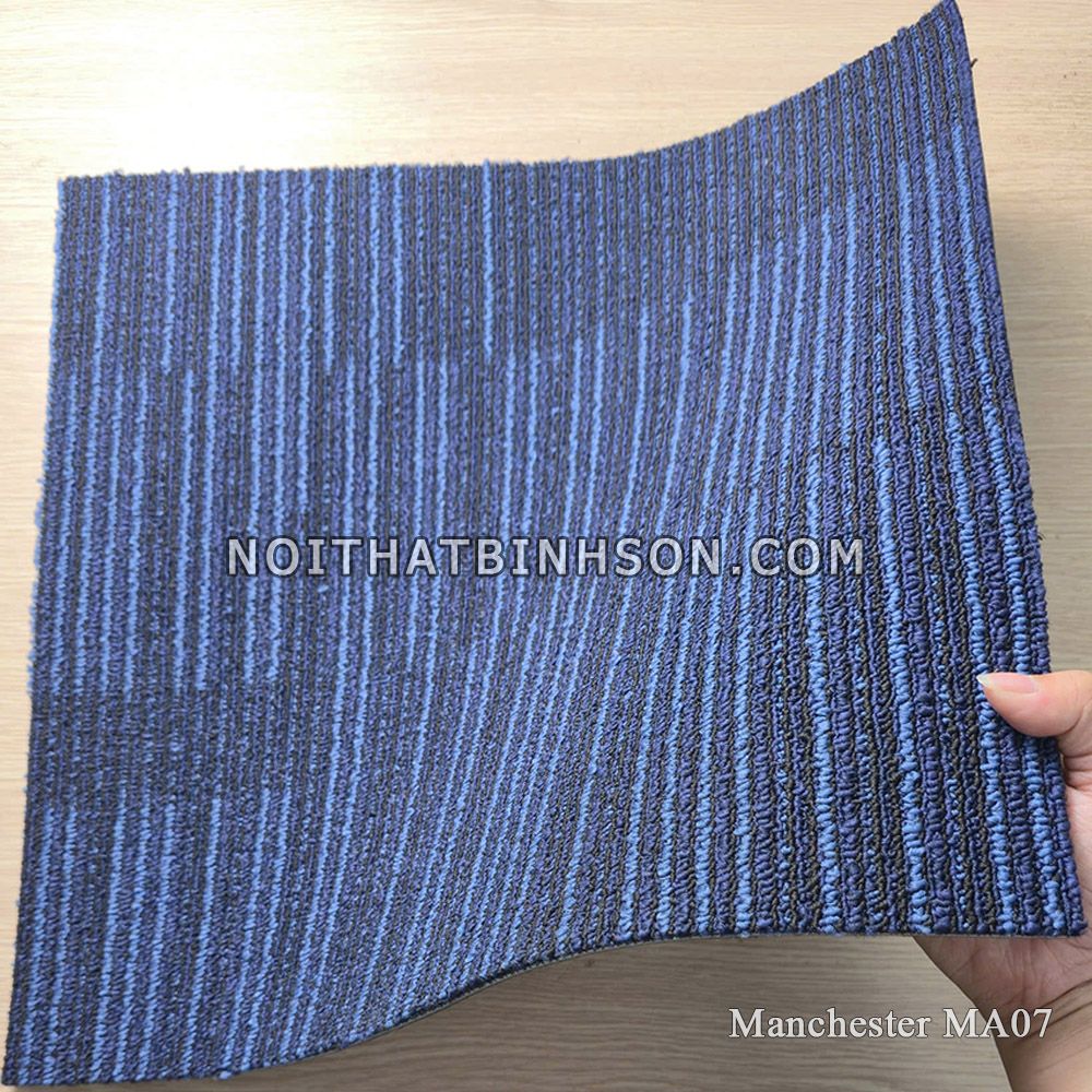 Thảm trải sàn Manchester MA07 màu xanh dương -5
