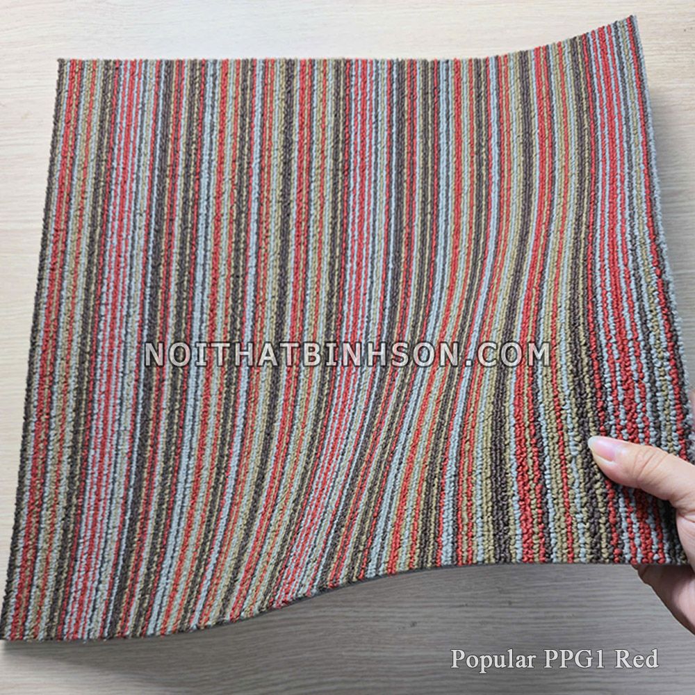 Thảm trải sàn Popular PPG1 màu đỏ -5