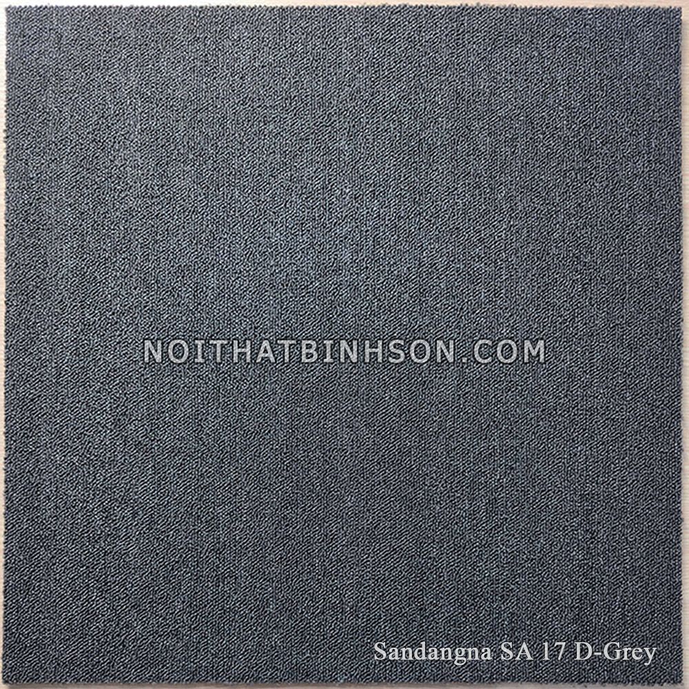 Thảm trải sàn Sandangna SA 17 D-Grey màu đen -0