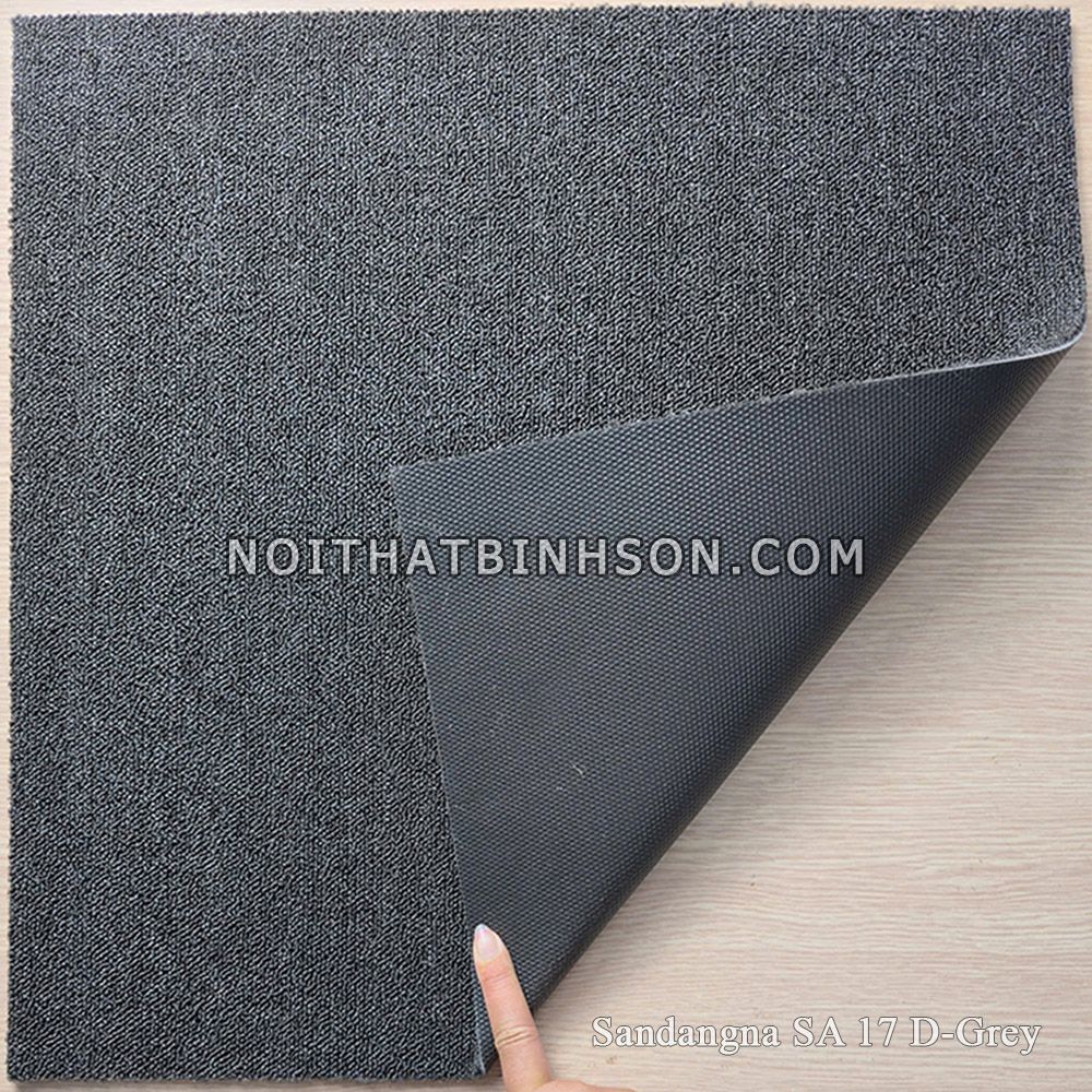 Thảm trải sàn Sandangna SA 17 D-Grey màu đen -2