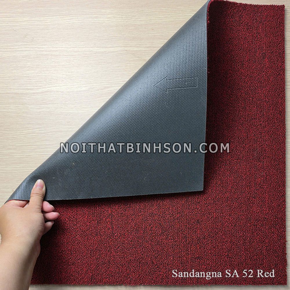 Thảm trải sàn Sandangna SA 52 màu đỏ -2