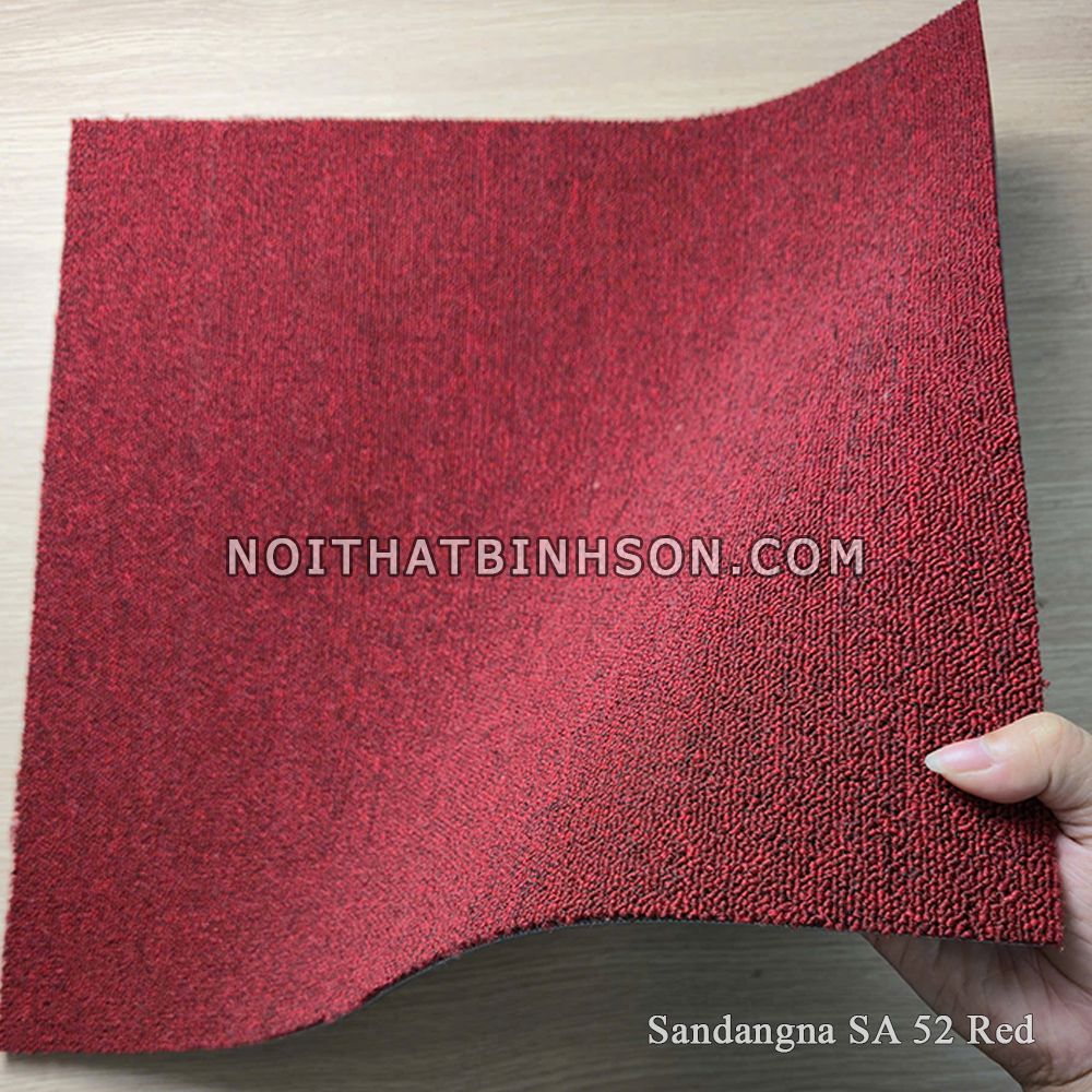 Thảm trải sàn Sandangna SA 52 màu đỏ -5